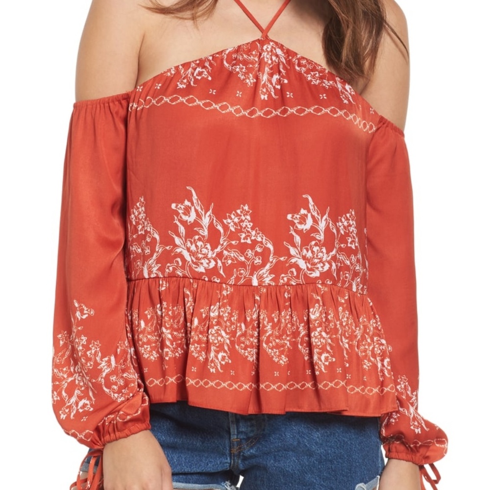 TULAROSA Syrah Cold Shoulder Top